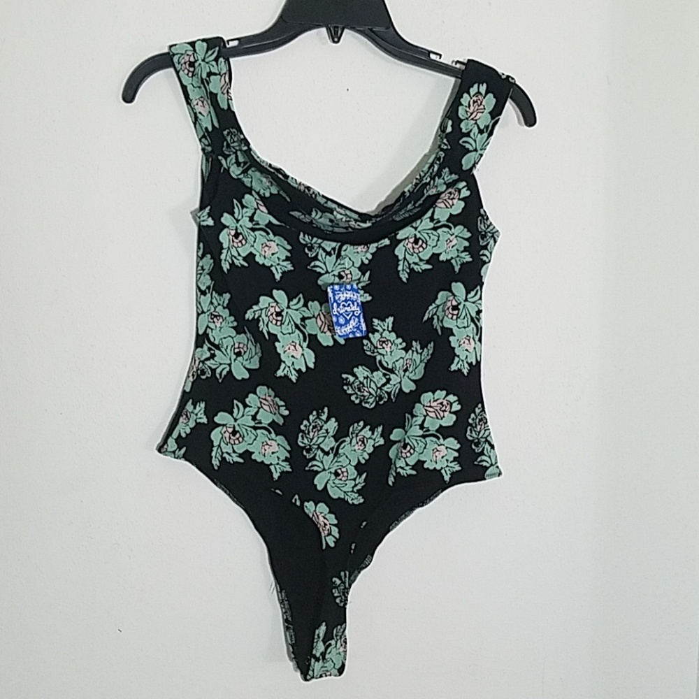 🆕Free People So Much Floral Off Shoulder Bodysuit - Picture 6 of 8